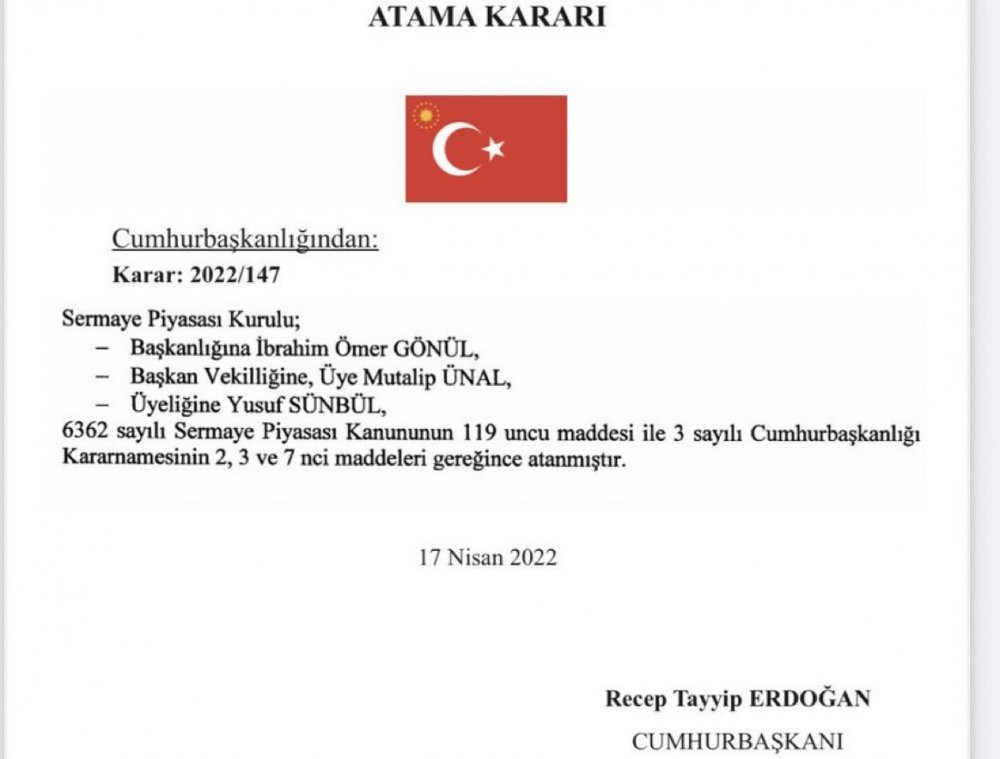 AKP'li eski Bakanın oğlu Erdoğan'ın kararıyla SPK Başkanı yapıldı - Resim : 1