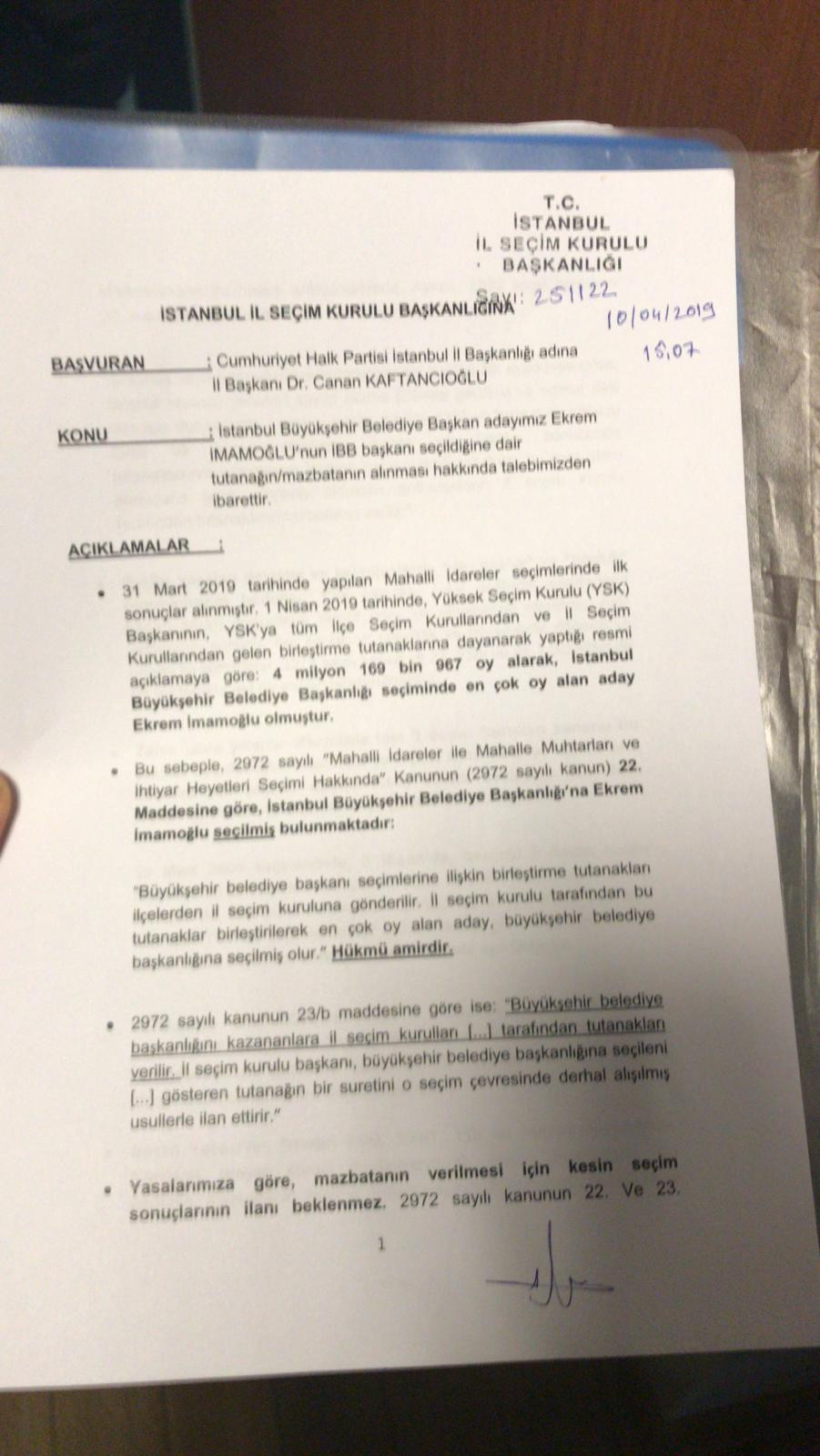 CHP İstanbul'da İl Seçim Kurulu'na çıkarma yaptı - Resim : 1