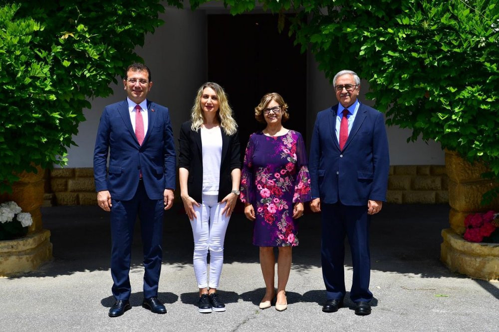 Kıbrıs'ta Ekrem İmamoğlu Rüzgarı... İmamoğlu, KKTC Cumhurbaşkanı Mustafa Akıncı ile görüştü - Resim : 2