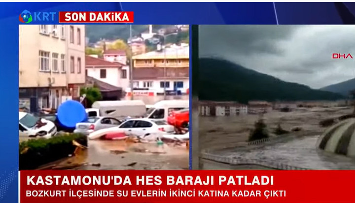 HES patladı ilçe sular altında kaldı: 1 ölü - Resim : 1