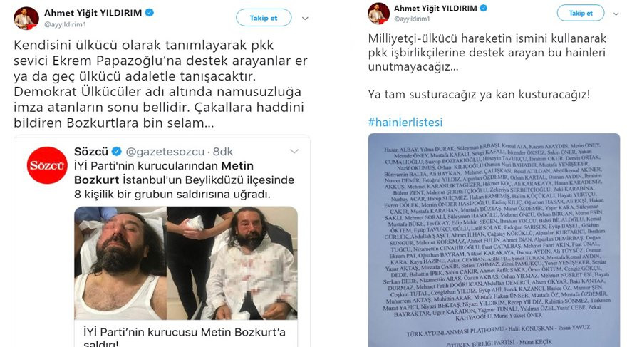 MHP MYK Üyesi Ekrem İmamoğlu'na destek veren Ülkücüleri fişledi - Resim : 1