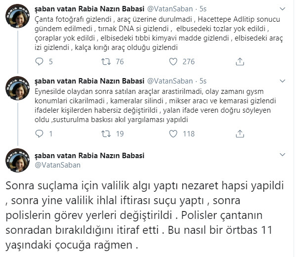 Rabia Naz’ın elbisesinde araç lastik izine rastlandığını ispatladı - Resim : 3