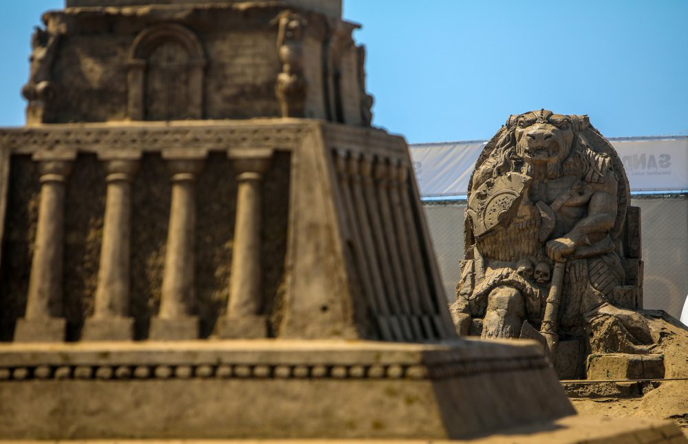 'Kayıp Şehir Atlantis', kum üzerinde canlandı - Resim : 3