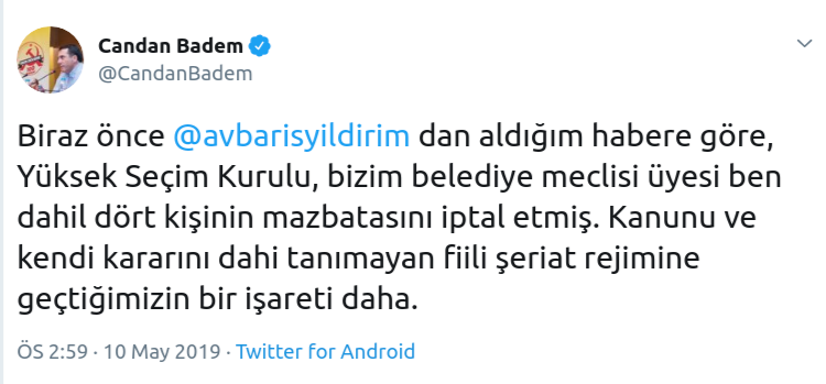 YSK, KHK'lı akademisyenin mazbatasını iptal etti - Resim : 1