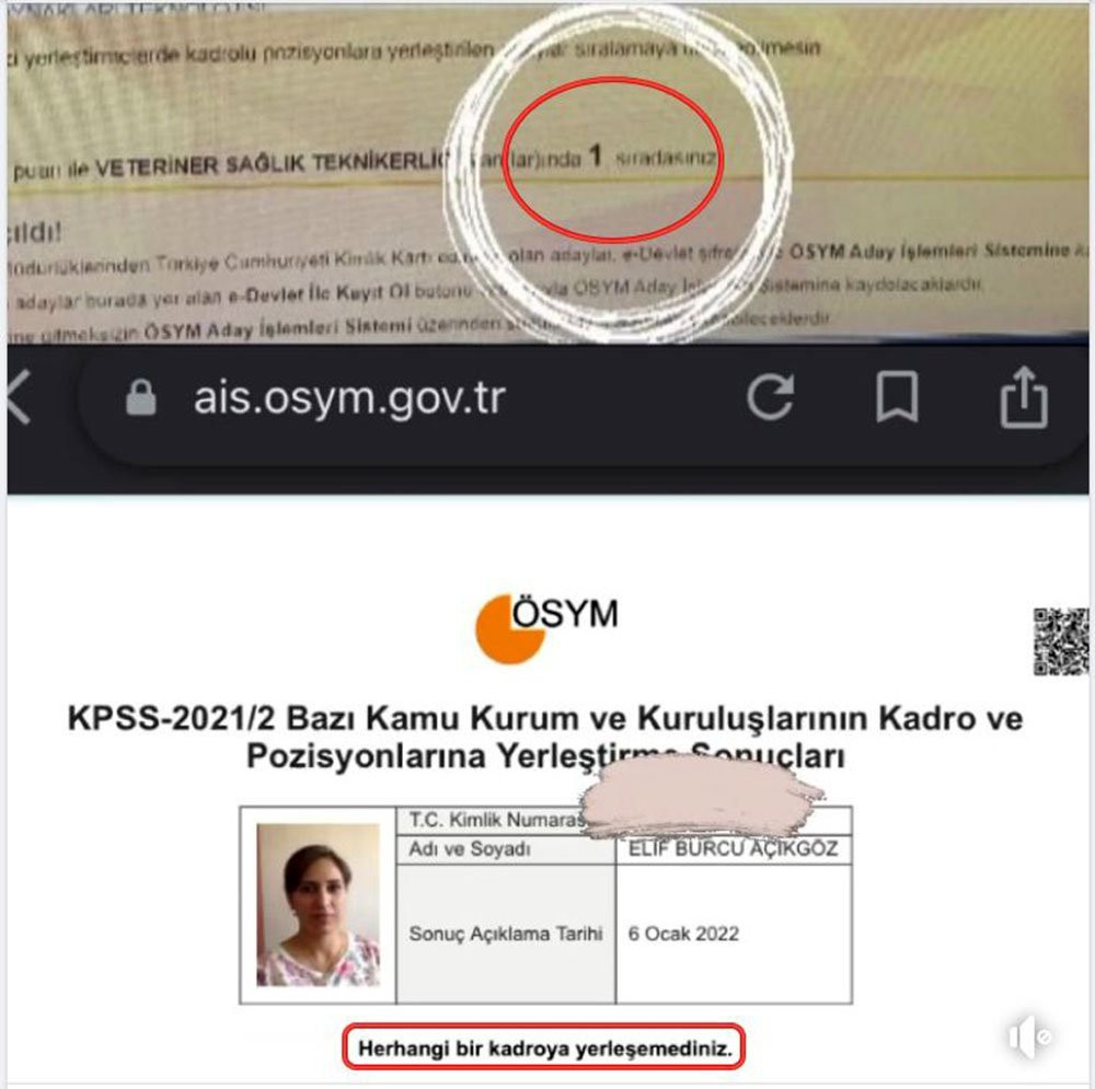 KPSS'de 'T&uuml;rkiye birincisi' oldu ama atanamadı - Resim : 1