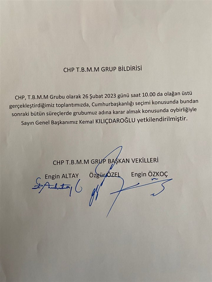 CHP'den Kılıçdaroğlu'na aday belirlenmesi hakkında tam yetki - Resim : 1