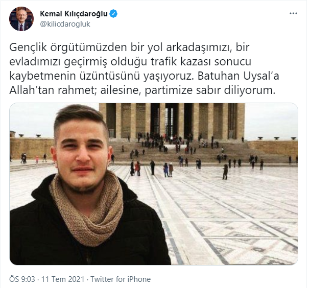 Kılıçdaroğlu'ndan Batuhan Uysal paylaşımı - Resim : 1