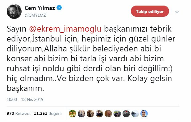 Cem Yılmaz’dan İmamoğlu’na: Abi bizim ruhsat işi... - Resim : 1