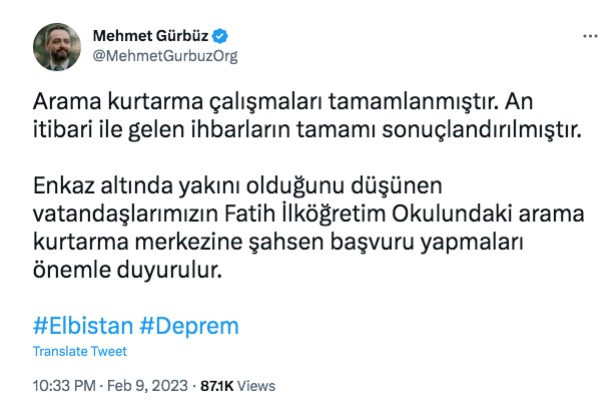 Elbistan Belediye Başkanı 'Çalışmalar tamamlandı' dedi, depremzedelerden tepki yağdı - Resim : 1