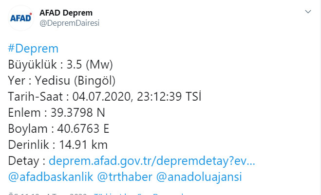 Bingöl’de deprem - Resim : 1