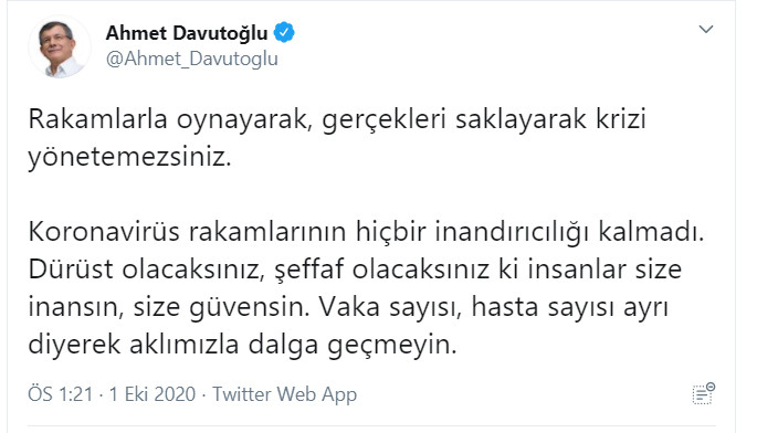 Davutoğlu'ndan Sağlık Bakanı Koca'ya sert sözler - Resim : 1