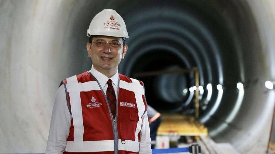 İBB Başkanı İmamoğlu, İkitelli-Ataköy metro hattı kazı tamamlama törenine katıldı - Resim : 1