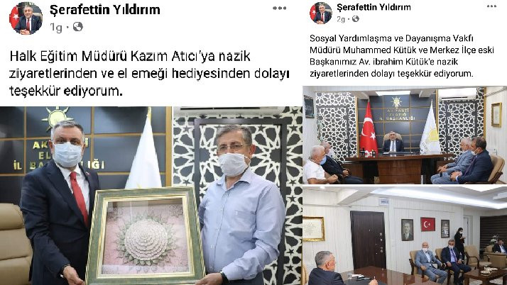 AKP İl Başkanı'na ziyaretçi akını - Resim : 1