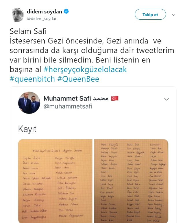 Didem Soydan'dan Muhammet Safi'ye tepki: Selam Safi... - Resim : 1