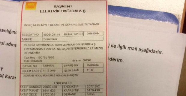 Doğa Koleji'nin elektriği kesildi - Resim : 1