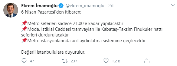 Ekrem İmamoğlu koronavirüse karşı yeni önlemleri açıkladı - Resim : 1