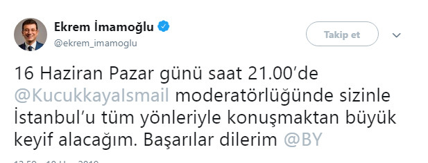 Ekrem İmamoğlu'ndan ortak canlı yayın açıklaması - Resim : 1