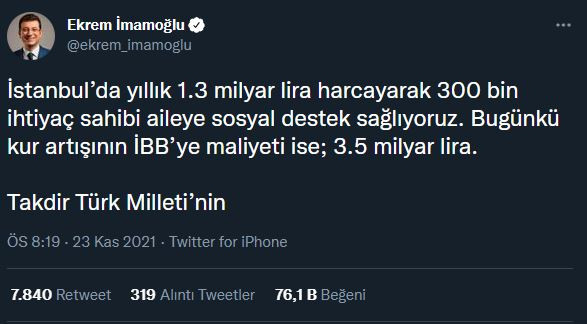 Dolar kurunda yaşanan yükseliş İBB'yi nasıl etkiledi? İmamoğlu açıkladı - Resim : 1