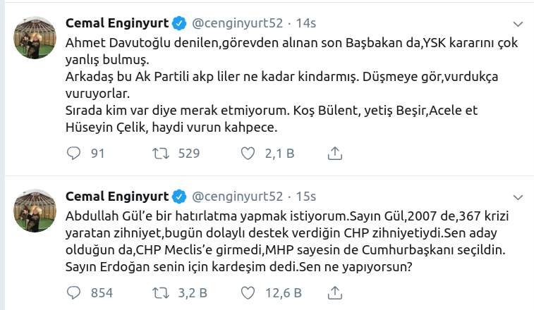 MHP'li vekilden Gül ve Davutoğlu'na: Düşmeye gör... - Resim : 1