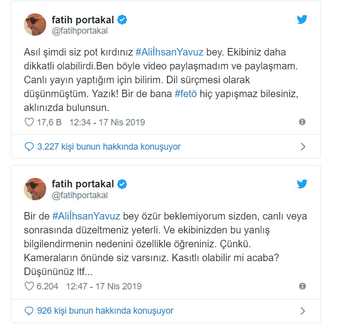 Fatih Portakal'dan AKP'li Yavuz'a jet yanıt - Resim : 1