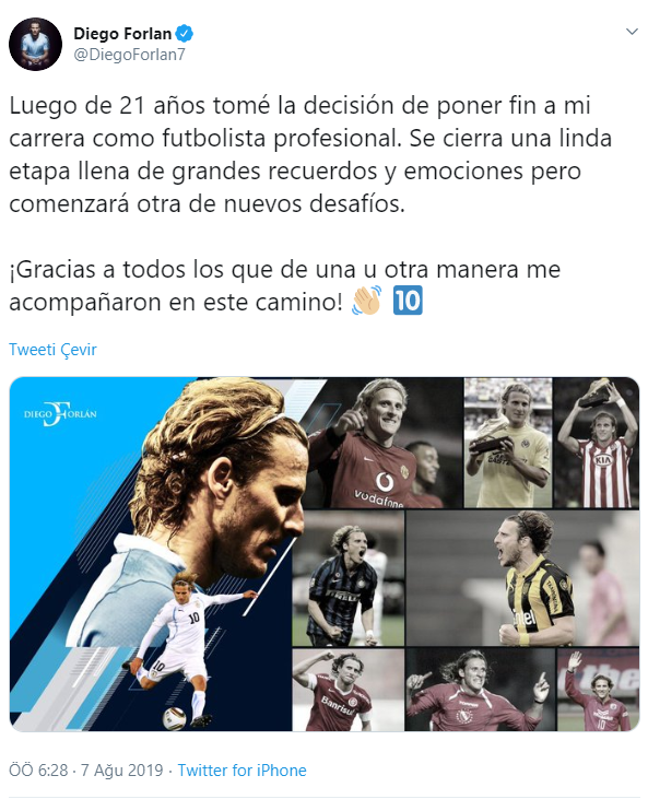 Forlan, futbolu bıraktığını açıkladı - Resim : 1