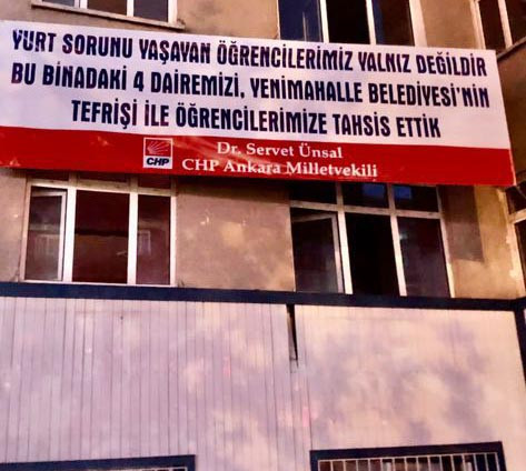 CHP'li milletvekili Servet Ünsal, Ankara'daki 4 dairesini öğrencilere tahsis etti - Resim : 1