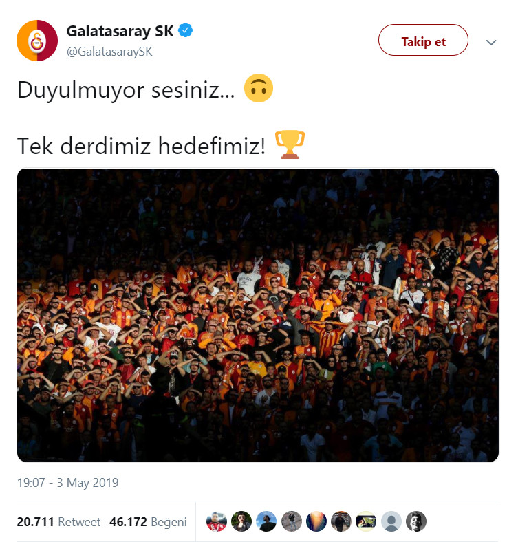 Galatasaray, Fenerbahçe'ye twitter'dan cevap verdi - Resim : 1
