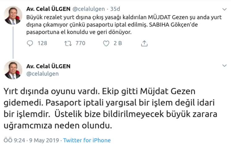 Emniyet Müjdat Gezen'den özür diledi - Resim : 1