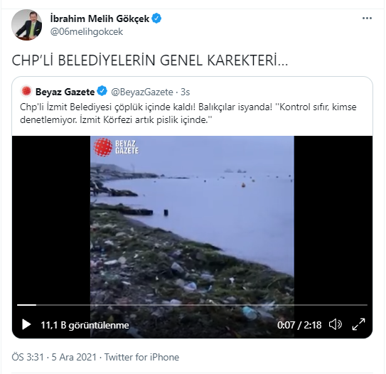 Melih Gökçek CHP'yi hedef alırken yine baltayı taşa vurdu - Resim : 1