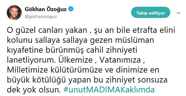 Şarkıcı Gökhan Özoğuz, ‘Madımak Katliamı’ hakkında paylaştı - Resim : 1