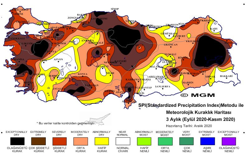 Meteoroloji'den korkutan harita - Resim : 1