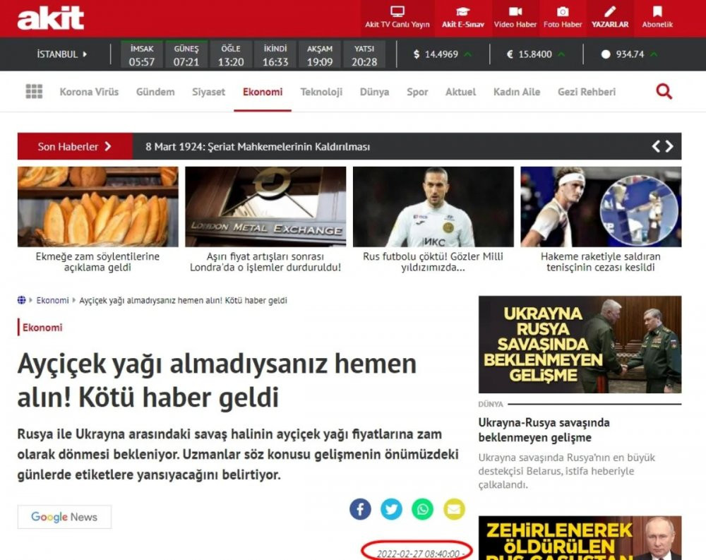 Yeni Akit, ayçiçek yağı skandalında fena yakalandı - Resim : 2