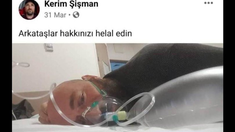 Koronavirüse yakalanan 3 çocuk babası adam, hastaneden son fotoğrafını böyle paylaştı... - Resim : 1