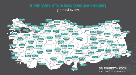 Koronavirüste korkutan tablo: 75 ilde artış var... - Resim : 1