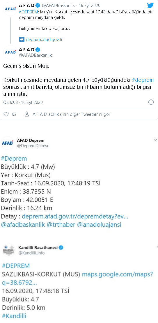 Muş'ta korkutan deprem - Resim : 1