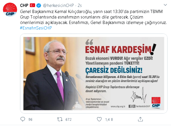 CHP lideri Kılıçdaroğlu, esnafın sorunlarına değinecek - Resim : 1