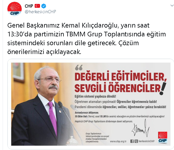 Kılıçdaroğlu eğitimin sorunlarını gündeme getirecek - Resim : 1