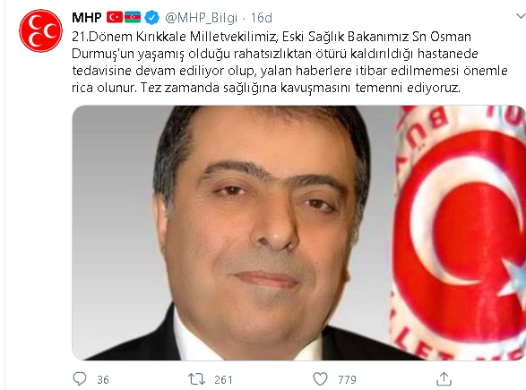 Osman Durmuş'un sağlık durumu hakkında flaş açıklama - Resim : 1