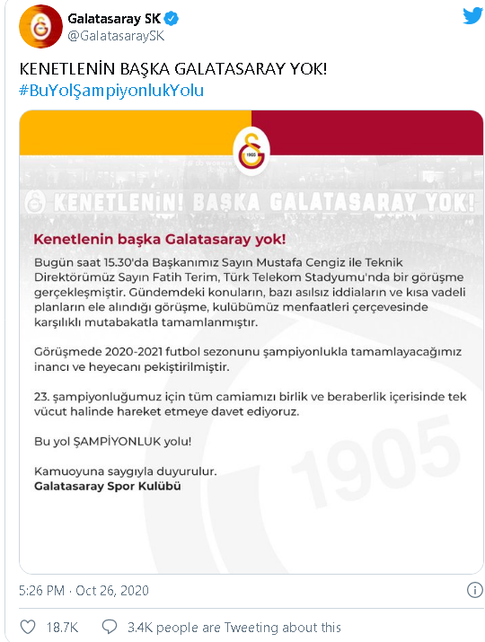 Fatih Terim'den flaş tweet: Her şey yolunda - Resim : 2