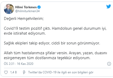 AKP'li belediye başkanı koronavirüse yakalandı - Resim : 1