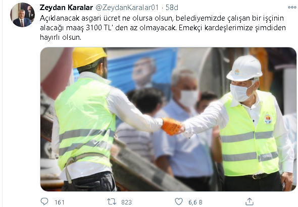 Zeydan Karalar'dan belediye çalışanlarına 'asgari ücret' müjdesi - Resim : 1