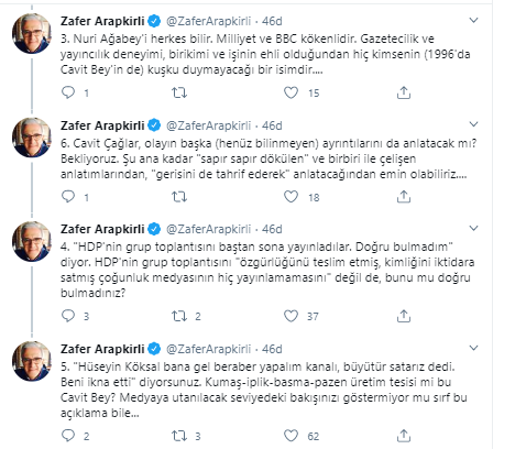 Usta gazeteci Zafer Arapkirli'den Olay TV'yi kapatan Cavit &Ccedil;ağlar'a ağır s&ouml;zler - Resim : 2