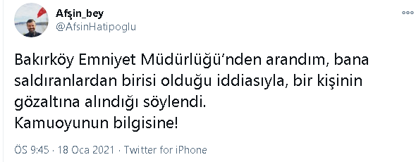 KRT programcısı Afşin Hatipoğlu'nu darp eden saldırganlardan biri yakalandı - Resim : 1