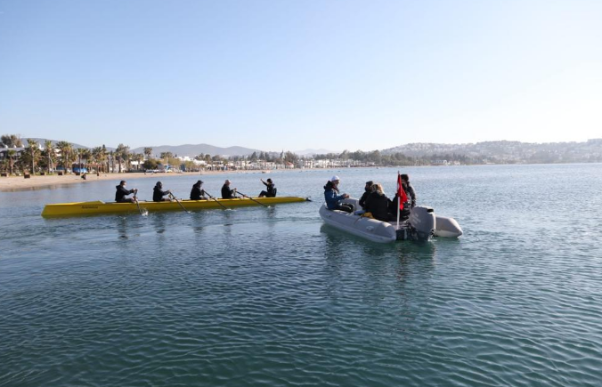 Bodrum'da kürek teknesi 'Artemisia' denize indirildi - Resim : 1