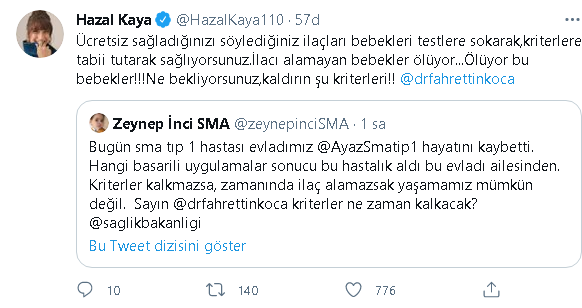 Hazal Kaya, Fahrettin Koca'ya isyan etti - Resim : 1