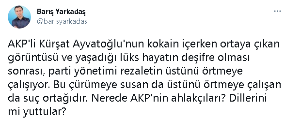 Barış Yarkadaş : Nerede AKP'nin ahlakçıları?  - Resim : 1