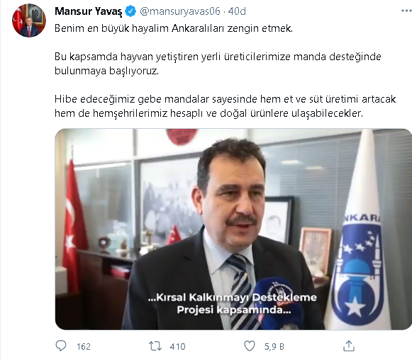 Mansur Yavaş en büyük hayalini açıkladı - Resim : 1