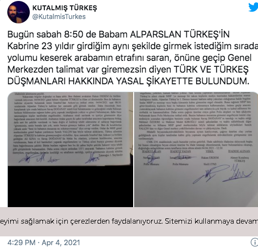 Alparslan Türkeş'in oğlundan şok açıklama - Resim : 1