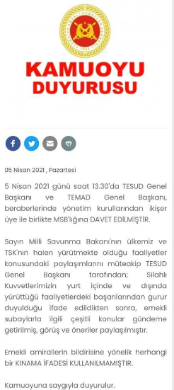 TESUD'dan Milli Savunma Bakanlığı'na flaş yalanlama - Resim : 2