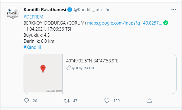 Çorum’da korkutan deprem - Resim : 1